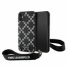 Karl Lagerfeld KLHCN61SAKLMBSK iPhone 11 / Xr 6,1" schwarz/schwarzes Hardcase Monogram Losange Saffiano