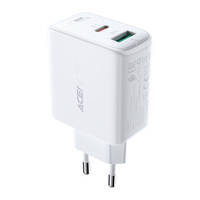 Acefast ładowarka sieciowa USB Typ C / USB 32W, PPS, PD, QC 3.0, AFC, FCP biały (A5 white)