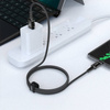 Kabel USB - USB-C 3A 1,2m Szybkie Ładowanie i Przesyłanie Danych Acefast Aluminium Alloy Charging Data Cable (C1-04) czarny