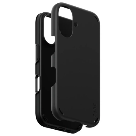 CARE by PanzerGlass Feature Double Defense Case für iPhone 16 – Schwarz