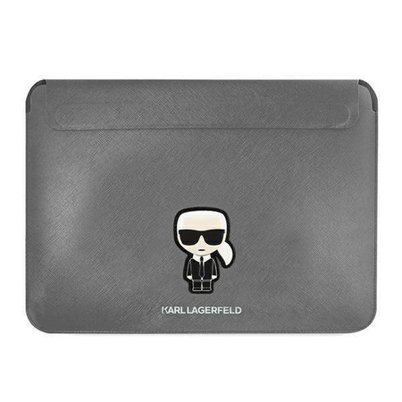 Karl Lagerfeld Sleeve KLCS16PISFG 16 "Silber / Silber Saffiano Ikonik Karl