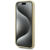 Karl Lagerfeld Wrinkled Metal Signature iPhone 15 Pro Hülle - Gold
