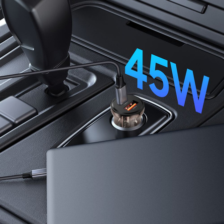 TECH-PROTECT CC01 2-PORT CAR CHARGER PD45W/QC3.0 BLACK