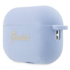 Guess GUAP2LSCHSB AirPods Pro 2 cover blue/blue Silicone Charm Heart Collection