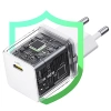 Baseus Palm 1C 20W Wandladegerät (mit Baseus Mini White USB-C 60W (20V/3A) 1m Kabel) - Weiß