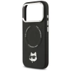 Karl Lagerfeld Choupette Pin MagSafe Case für iPhone 17 Pro Max - Schwarz