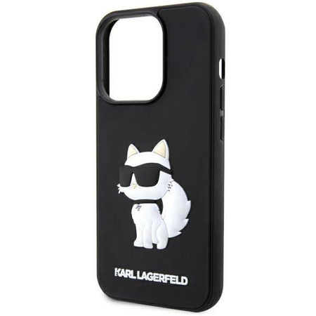 Karl Lagerfeld KLHCP14L3DRKHNK iPhone 14 Pro 6.1" black/black hardcase Rubber Choupette 3D