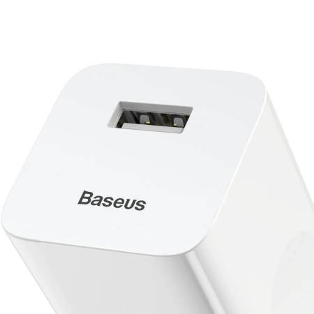 Baseus Charging Quick Charger ładowarka sieciowa zasilacz EU adapter USB Quick Charge 3.0 QC 3.0 biały (CCALL-BX02)