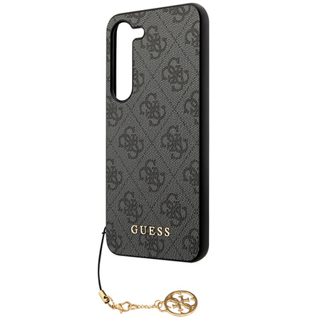Guess 4G Charms Collection Hülle für Samsung Galaxy S24+ - Schwarz