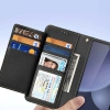 Dux Ducis Lawa Leather Case for Samsung Galaxy S25 Ultra with Detachable Magnetic Wallet - Black