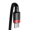 Baseus Cafule nylonowy kabel przewód USB Typ C Power Delivery 2.0 100W 20V 5A 2m czarny (CATKLF-AL91)
