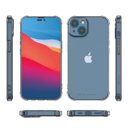 Wozinsky Anti Shock Hülle für iPhone 14 Plus transparent transparente Hülle