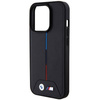 Etui BMW Quilted Tricolor MagSafe na iPhone 15 Pro - czarne