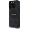 Oryginalne Etui IPHONE 16 PRO Guess 4G Circle Classic Logo MagSafe czarne
