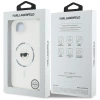 Karl Lagerfeld IML Metal Karl Head MagSafe Case for iPhone 16e White