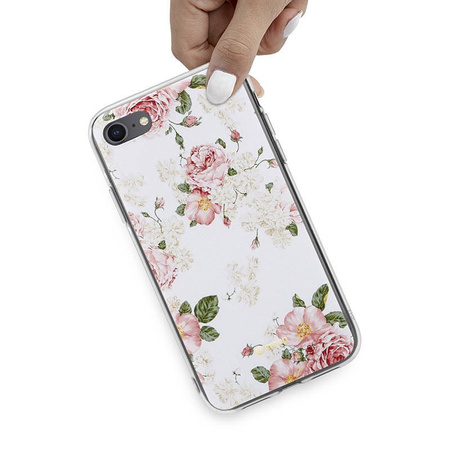 Crong Flower Case – Etui iPhone SE 2020 / 8 / 7 (wzór 02)