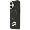Karl Lagerfeld nakładka Magsafe PU case with Karl&Choupette heads pins logo and metal camera buttons do iPhone 17 czarna