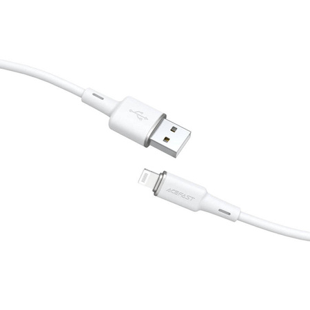 Acefast kabel MFI USB - Lightning 1,2m, 2,4A biały (C2-02 white)