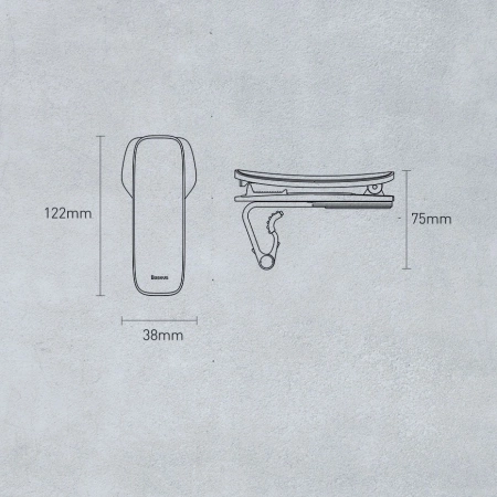 Baseus Big Mouth Pro uchwyt samochodowy klamra na deskę rozdzielczą czarny (SUDZ-A01)