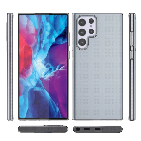 Żelowy pokrowiec etui Ultra Clear 0.5mm Samsung Galaxy S22 Ultra przezroczysty