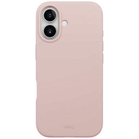 Etui UNIQ Lino do iPhone 17 Magclick     Charging różowy