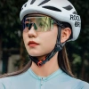 Rockbros Polarisierte Fahrradbrille mit UV-Schutz und Korrektureinsatz - Weiß
