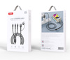 XO kabel NB254 6w1 USB - USB-C + USB-C + microUSB + Lightning 1,2m czarny