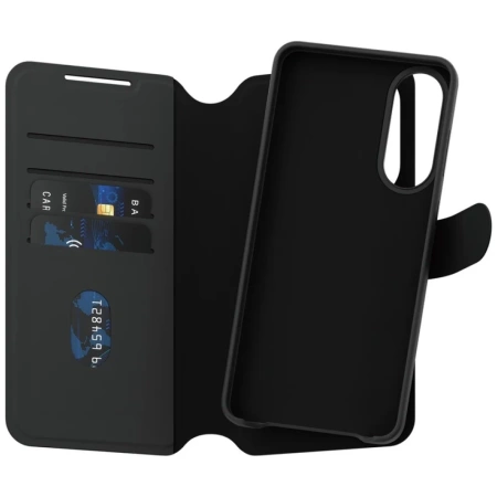 CARE by PanzerGlass Feature Tango 2in1 Wallet Qi Case für Samsung Galaxy S25 Edge - Schwarz