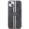 Oryginalne Etui GUESS Hardcase GUHCP15MH4PSEGK do iPhone 15 Plus (4G Gold  Stripe / czarny)