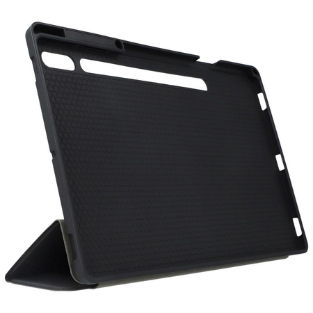 DUX DUCIS Domo - etui składane z miejscem na rysik do Samsung Tab S8 Plus (X800/X806)/S7FE(T730/T736B)/S7 Plus (T970/T976B) czarne
