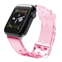 Silikonarmband Armband Armband Armband Light für Apple Watch 38 / 40 mm - Rot
