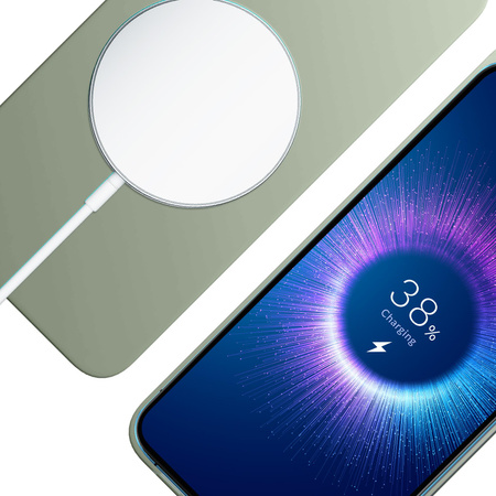 Apple iPhone 15 - 3mk Hardy MagSilicone Green