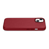 iCarer Case Leather genuine leather case for iPhone 14 Plus rot () (MagSafe compatible)