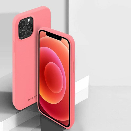 Schutzhülle IPHONE 14 PLUS Mattes Silikon Mercury Soft Jelly hell-pink