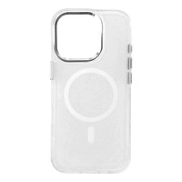 Glitter Case MagSafe für iPhone 16 Pro – weiß mit Glitzer