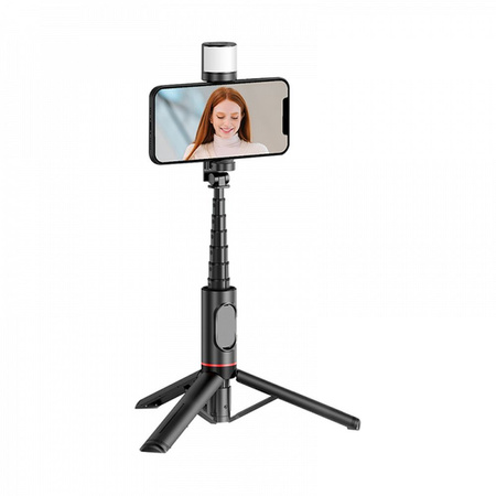 WiWU - Selfie stick Wi-SE003 z funcją tripoda i wbudowaną lampą LED