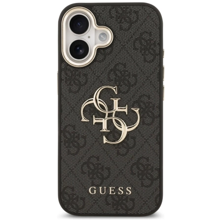 Guess 4G Big 4G Classic Logo Case for iPhone 17 - Black and Gold