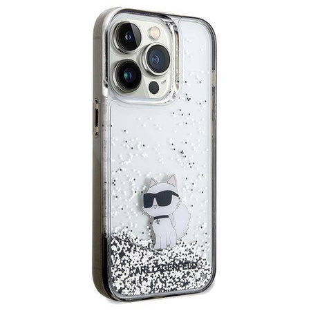 Karl Lagerfeld nakładka do iPhone 14 Pro 6,1" KLHCP14LLKCNSK HC LIQ. GLITTER C transparentna