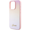 Oryginalne Etui GUESS hardcase Saffiano Iridescent Script GUHCP15LPSAIRSP do Iphone 15 Pro różowy