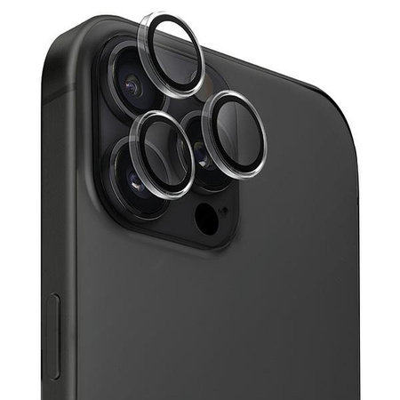 UNIQ Optix Clear Camera Lens Protector iPhone 16 Pro 6.3" / 16 Pro Max 6.9" crystal clear szkło na obiektyw aparatu z aplikatorem