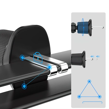 Uchwyt samochodowy Wozinsky WCT5-Q6S2Y z ładowarką indukcyjną Qi/MagSafe 15W na kratkę wentylacji z wentylatorem - czarny