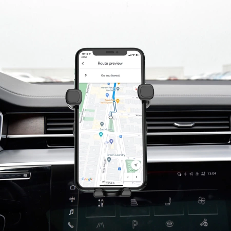 Wozinsky uchwyt grawitacyjny na telefon na kratkę w samochodzie czarny (WCHBK7)