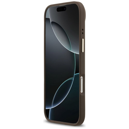 GUESS futerał do IPHONE 17 Air kompatybilny z MagSafe GUHMP17MPG4SEMCW (PU W/ 4G Stripe) brązowy