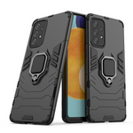 Ring Armor tough hybrid case cover + magnetic holder for Samsung Galaxy A73 black