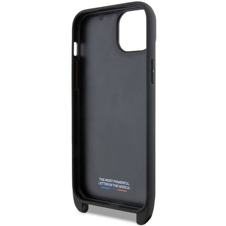 Etui BMW M Edition Carbon Stripe & Strap na iPhone 15 / 14 / 13 - czarne
