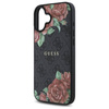 Oryginalne Etui IPHONE 16 Guess Hardcase 4G Flowers Print MagSafe (GUHMP16SP4ROPEMCK) czarne