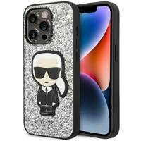 Karl Lagerfeld KLHCP14XGFKPG iPhone 14 Pro Max 6.7" Hardcase silber / silber Glitter Flakes Ikonik