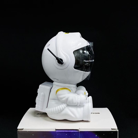 LAMPKA / PROJEKTOR LED ASTRONAUTA HR-F3, WHITE / BIAŁY