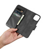iCarer Wallet Case 2in1 iPhone 14 Flip Leder Anti-RFID Schwarz (WMI14220725-BK)