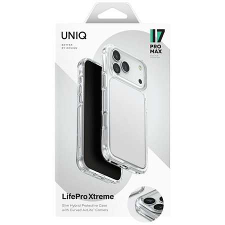 Etui UNIQ Lifepro Xtreme do iPhone 17    Pro Max przezroczysty